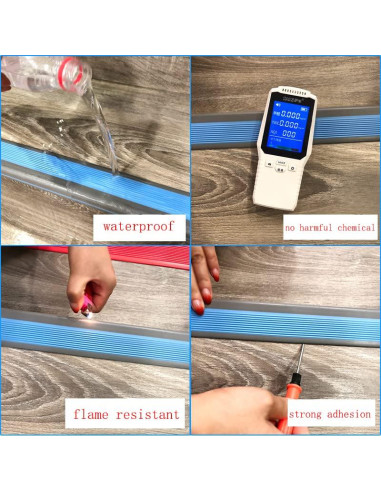 Protector de Borde de Escalera Antideslizante Vakerga 91 cm Negro