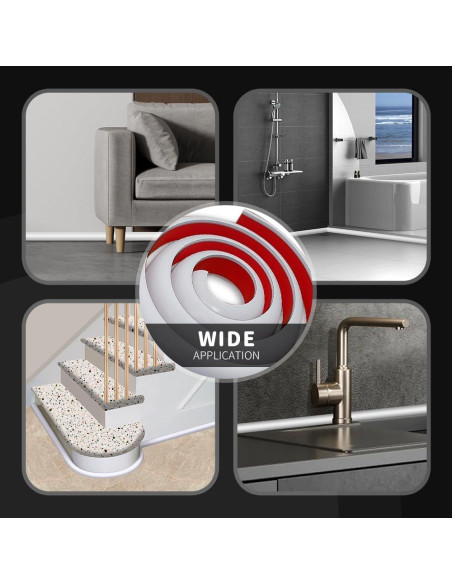 Moldura Flexible de Cuarto Redondo Joengoep 401.3 cm Blanca