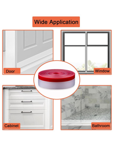 Burlete de Silicona LIDERI 10m x 25mm Transparente