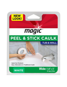 Masilla Autoadhesiva Magic para Baño 4.1 cm x 3.35 m Blanco