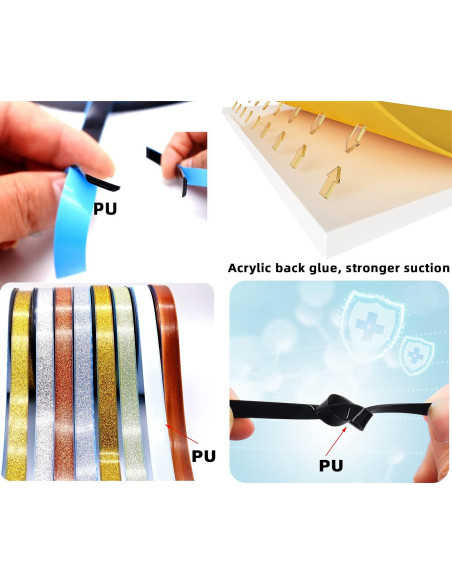 Moldura Autoadhesiva Flexible 3D Umbresen 0.76cm x 6.1m Blanco