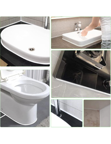 Moldura Autoadhesiva Flexible 3D Umbresen 0.76cm x 6.1m Blanco