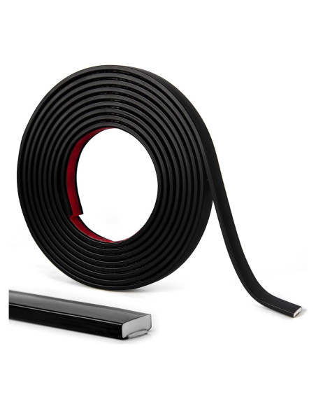 Moldura Autoadhesiva LONGKING 3m PVC Negro para Azulejos