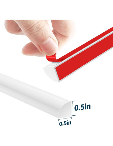 Moldura Flexible Autoadhesiva KYDRAGON 304.8 cm Blanca