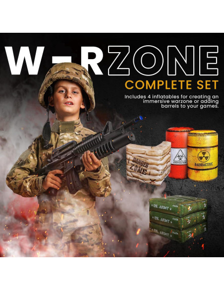 Paquete 4 Inflatables de Combate NINOSTAR para Niños