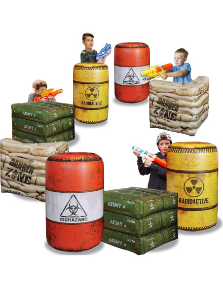 Paquete 4 Inflatables de Combate NINOSTAR para Niños