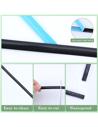 Cinta de Sellado Autoadhesiva GORGECRAFT 6m Negra PVC