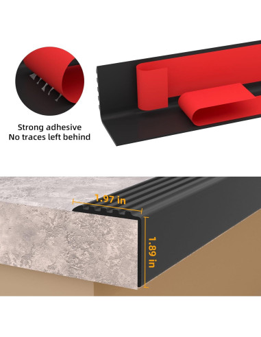 Protector de Borde de Escalera Jaspond 3.05m Antideslizante