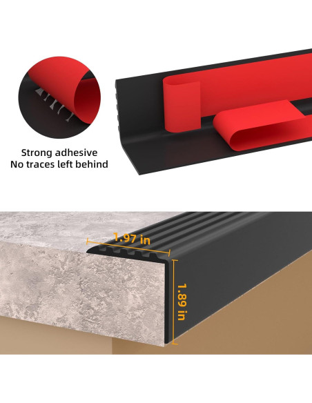 Protector de Borde de Escalera Jaspond 3.05m Antideslizante