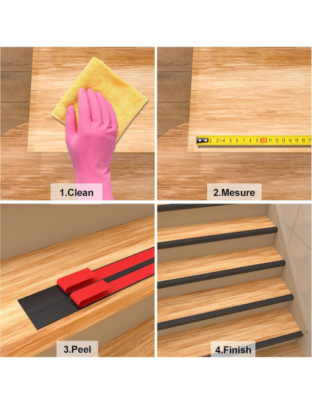 Protector de Borde de Escalera Jaspond 3.05m Antideslizante