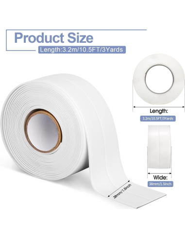 Cinta de Sellado Impermeable Autoadhesiva XIMOXIGU 3.4m