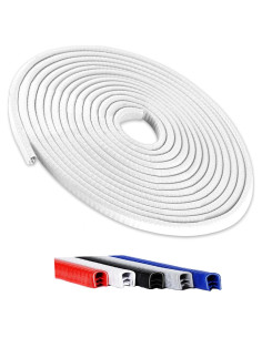 Protector de Bordes de Puerta de Coche Winfort 5M Goma Blanco