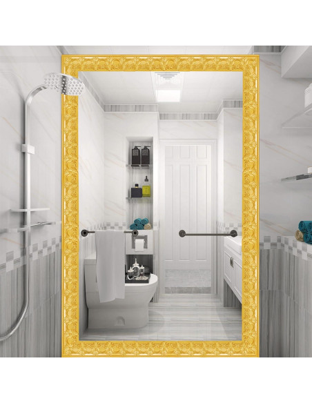 Moldura Autoadhesiva Flexible Leenevs 3m Dorado PVC