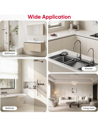 Moldura Flexible de Esquina Redonda Zehiels 198 cm Silicona Blanca