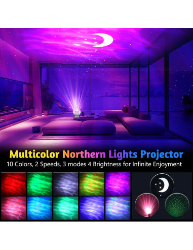 Proyector de Estrellas Lazenry BL-XK04 Luz Nocturna 54 Modos