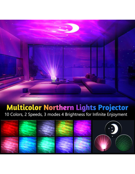 Proyector de Estrellas Lazenry BL-XK04 Luz Nocturna 54 Modos