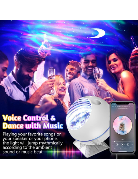 Proyector de Estrellas Lazenry BL-XK04 Luz Nocturna 54 Modos