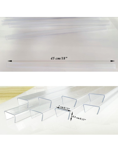 Protector de Borde de Puerta Prriudy 6 PCS Transparente 1.9 cm