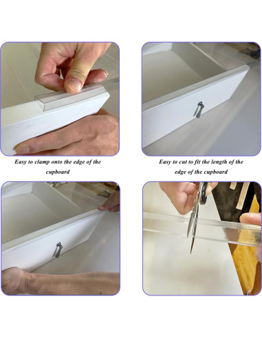 Protector de Borde de Puerta Prriudy 6 PCS Transparente 1.9 cm