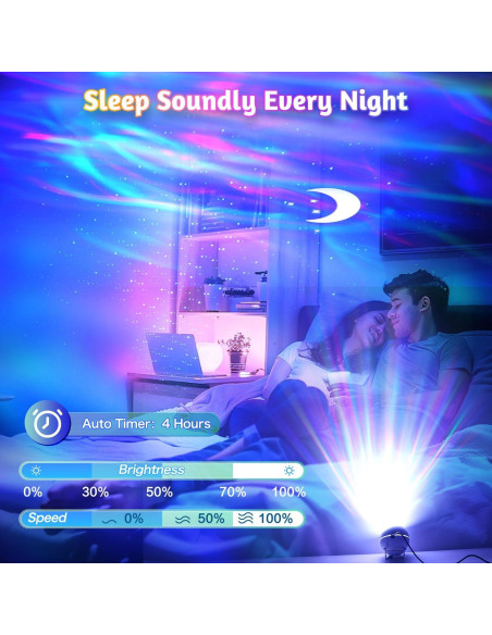 Proyector de Estrellas Lazenry BL-XK04 Luz Nocturna 54 Modos