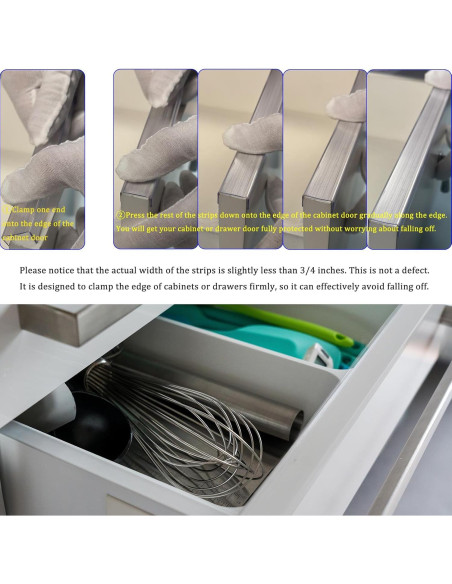 Protector de Borde de Puerta Prriudy 6 PCS Transparente 1.9 cm