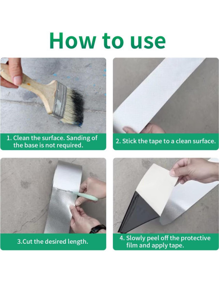 Cinta Butílica KAIYUER 5cm x 5m para Reparación Impermeable