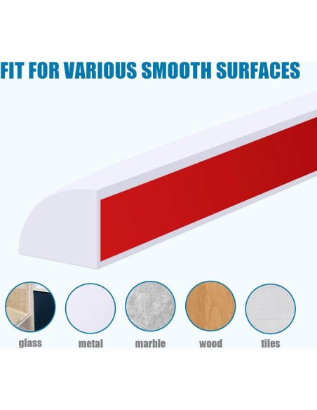 Moldura Cuarterón Flexible Autoadhesiva WYFWFDF 150 cm Blanco