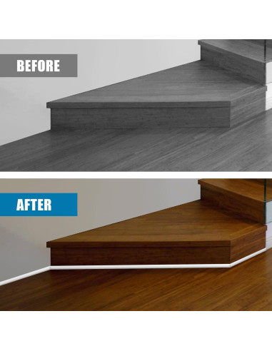 Moldura Cuarterón Flexible Autoadhesiva WYFWFDF 150 cm Blanco