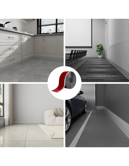 Moldura de Zócalo Autoadhesiva Frantie 6.1m Vinilo Flexible Moldura de Zócalo Autoadhesiva Frantie 6.1m Vinilo Flexible