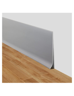 Moldura de Zócalo Flexible Autoadhesiva LSGCQ 10cm x 6m Gris