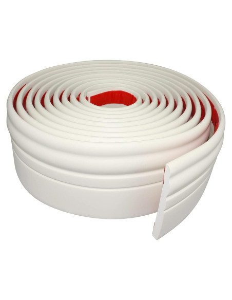 Moldura de Base Autoadhesiva FONUNO 10.16 cm x 5 m Blanco Crema Moldura de Base Autoadhesiva FONUNO 10.16 cm x 5 m Blanco Crema