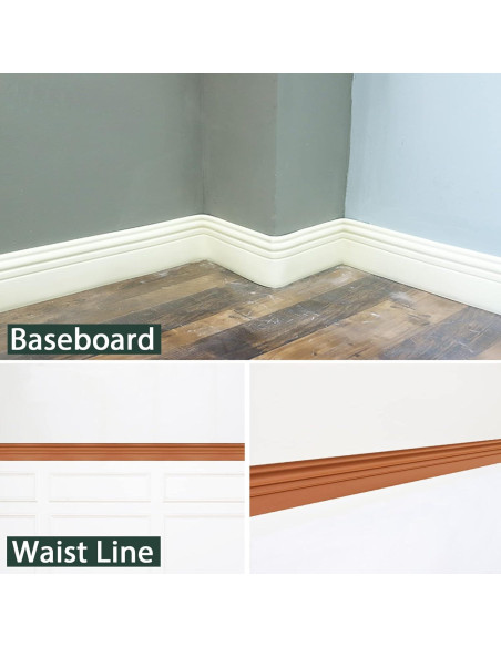 Moldura de Base Autoadhesiva Gaahing 5m x 10cm Impermeable