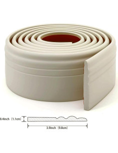 Moldura de Base Autoadhesiva Peelsticktrim 3m x 10cm Beige 2