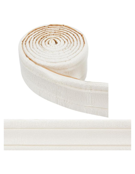 Moldura de Corona Autoadhesiva CRASPIRE 3D Blanca 88x8cm