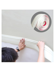 Moldura Autoadhesiva Gaahing Beige 5m x 10cm Impermeable