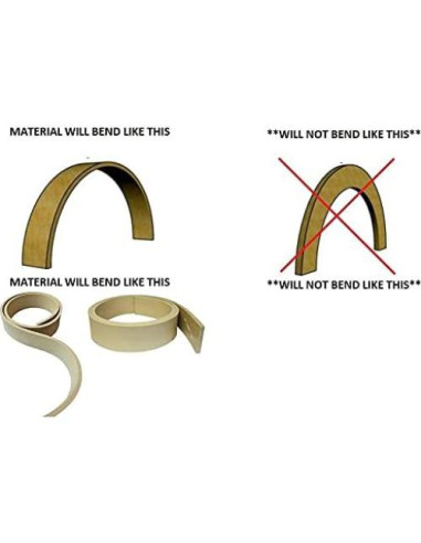 Moldura Base Flexible Poliuretano FLEXI-MILLWORK 1.27cm x 12.7cm x 3.66m