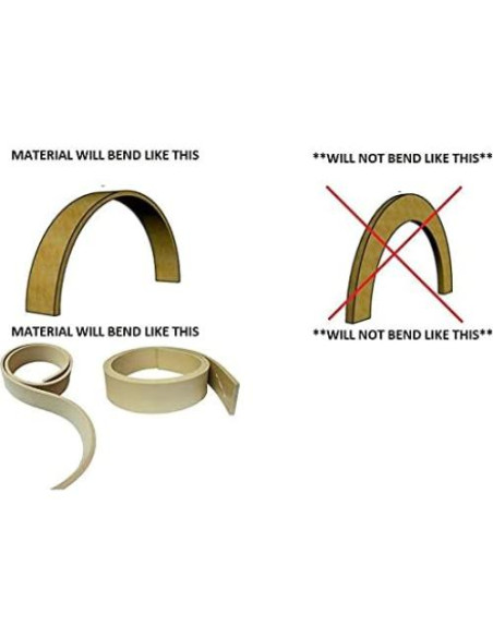 Moldura Base Flexible Poliuretano FLEXI-MILLWORK 1.27cm x 12.7cm x 3.66m