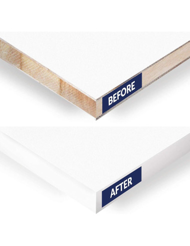 Cinta Biselada Autoadhesiva PVC Blanco 19 mm x 7.62 m para Muebles