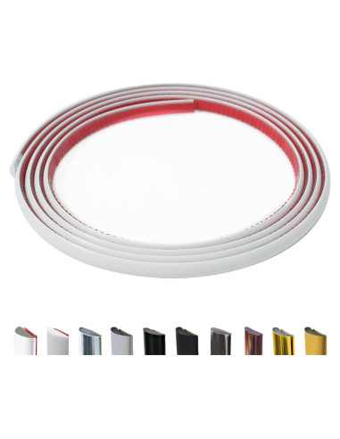 Moldura Autoadhesiva JSIWOTH 2.99 m Blanca Pintable Flexible