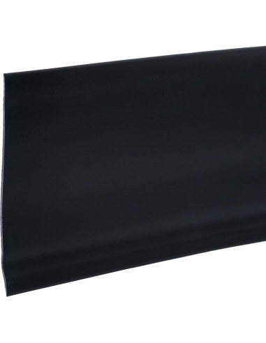 Base de Pared de Vinilo M-D 4x60 Pies Autoadhesiva Negra