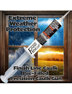 Sellador Elastomérico Uretano Acrílico Finish Line 28.35 g Blanco 2