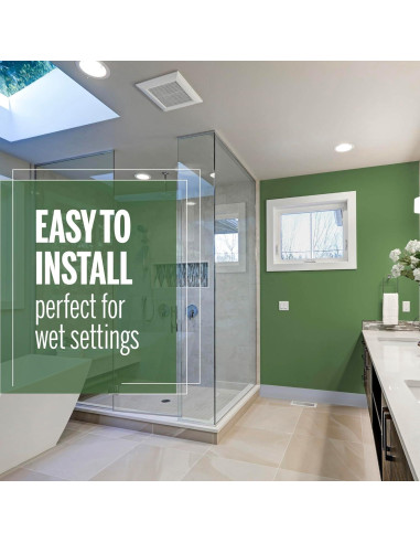 Base de Pared de Vinilo M-D 4x60 Pies Autoadhesiva Negra