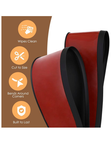 Moldura de Base Autoadhesiva Houseables 10.54 cm x 18.29 m Negra