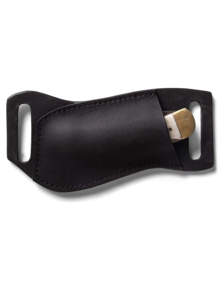 Funda de Cuchillo de Piel Gentlestache Negra 17x6.4cm EDC