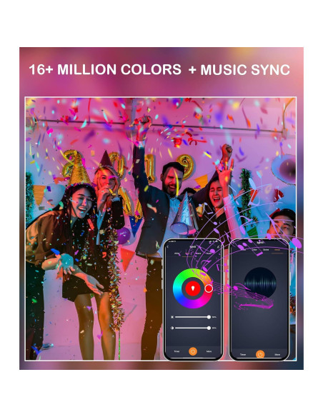 6 Luces LED Empotradas CLOUDY BAY 10W RGB+Blanco 4"