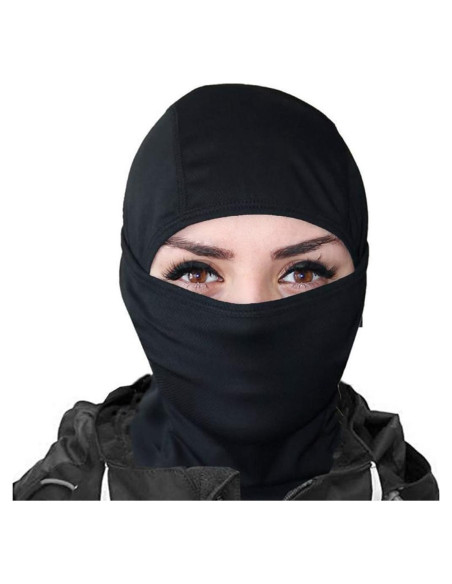 Balaclava KOOYU Unisex A Prueba de Viento y Polvo Negra
