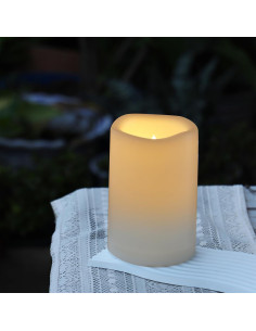 Vela LED Grande Impermeable 4x6" Jingtech con Temporizador 2