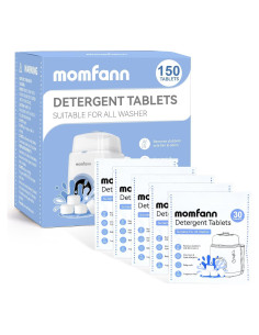 Tabletas de Detergente Profesional Momfann 150 Pcs para Biberones