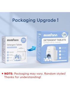 Tabletas de Detergente Profesional Momfann 150 Pcs para Biberones 2