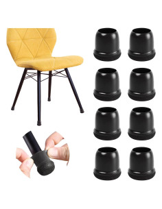 20 Protectores de Suelo para Patas de Sillas MOYOHIM Negros